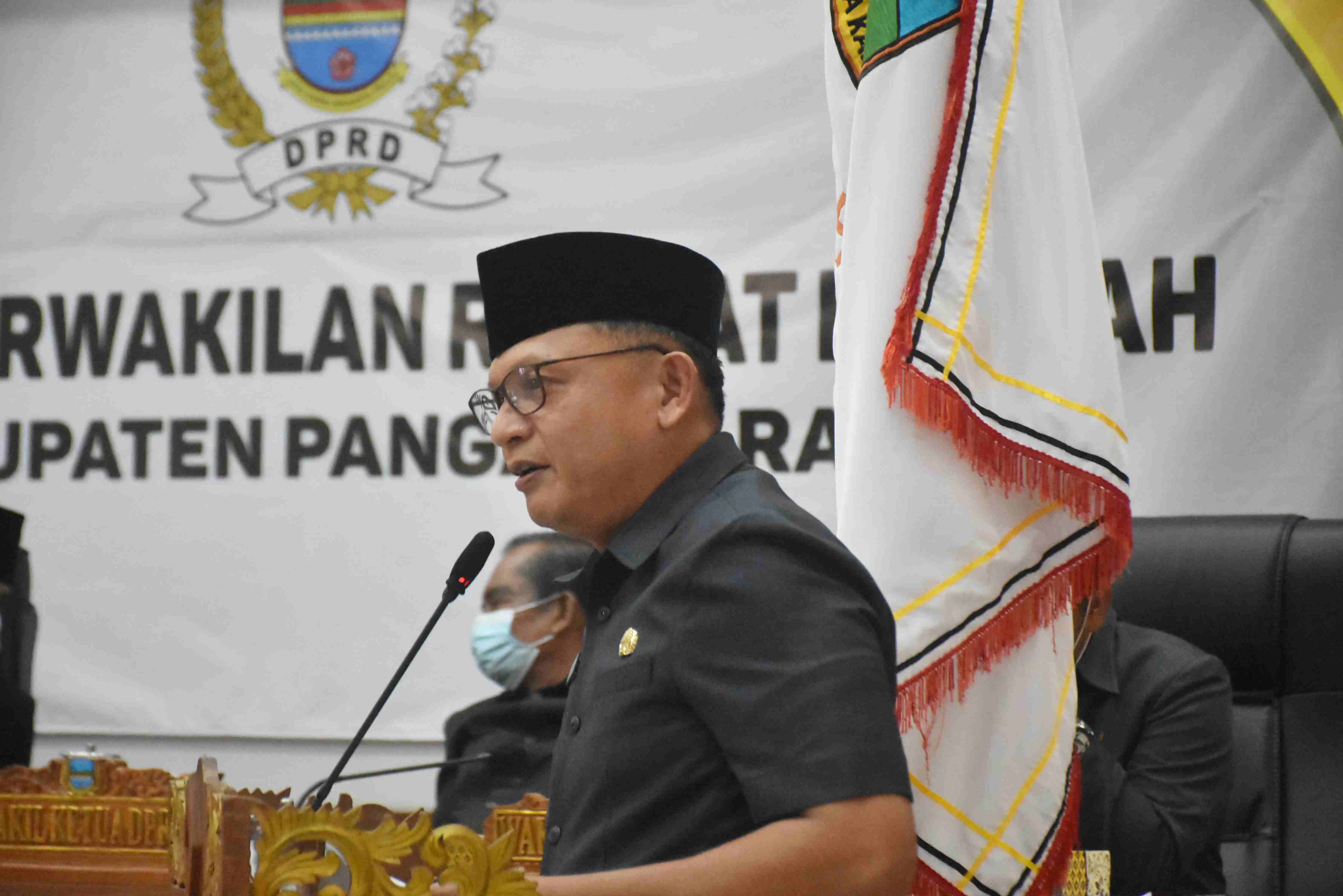 Rapat Paripurna DPRD Kab. Pangandaran terkait Laporan Keterangan Pertanggungjawaban Bupati Pangandaran Akhir Tahun Anggaran 2020