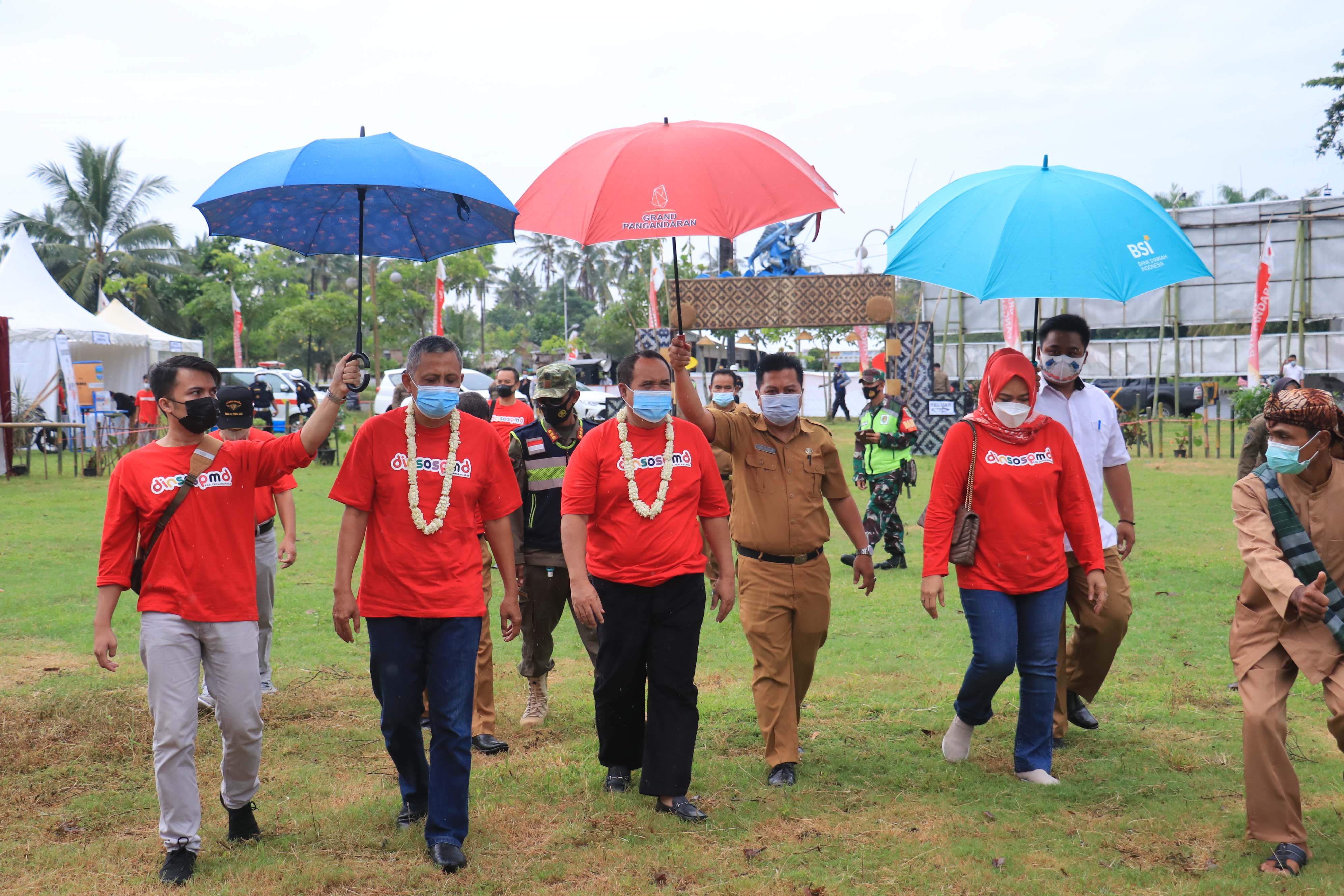 Pencanangan Bulan Bakti Gotong Royong Masyarakat (BBGRM) Tingkat Kabupaten Pangandaran Tahun 2021