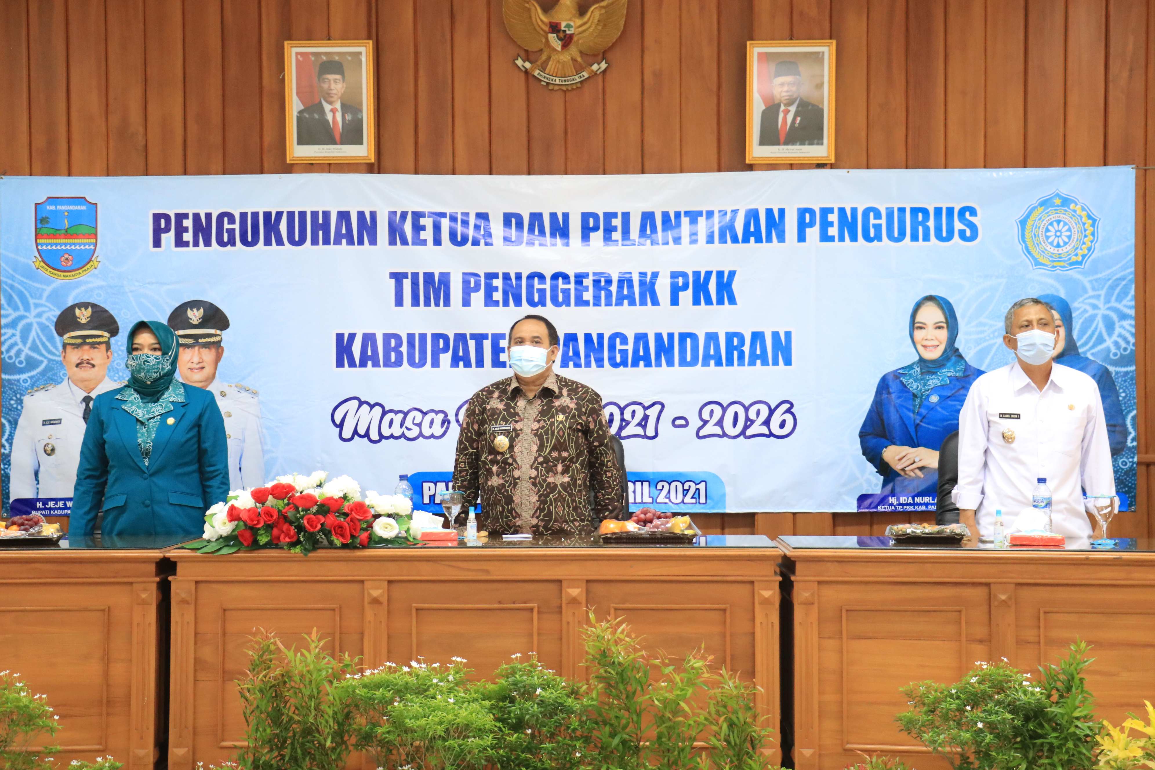 Pengukuhan Ketua dan Pelantikan TP PKK Kabupaten Pangandaran Masa Bakti 2021 - 2026