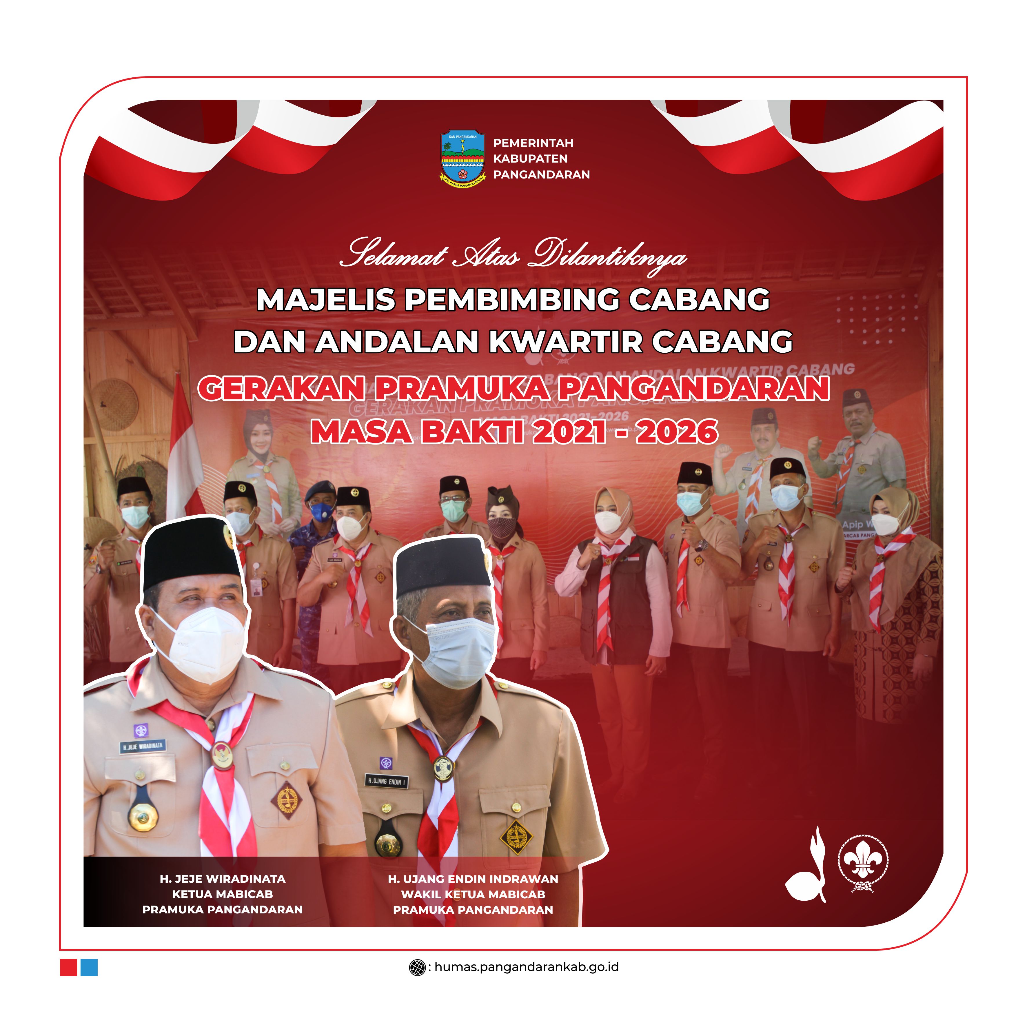 Selamat Atas Dilantiknya MABICAB dan ANDALAN KWARCAB Gerakan PRAMUKA Pangandaran