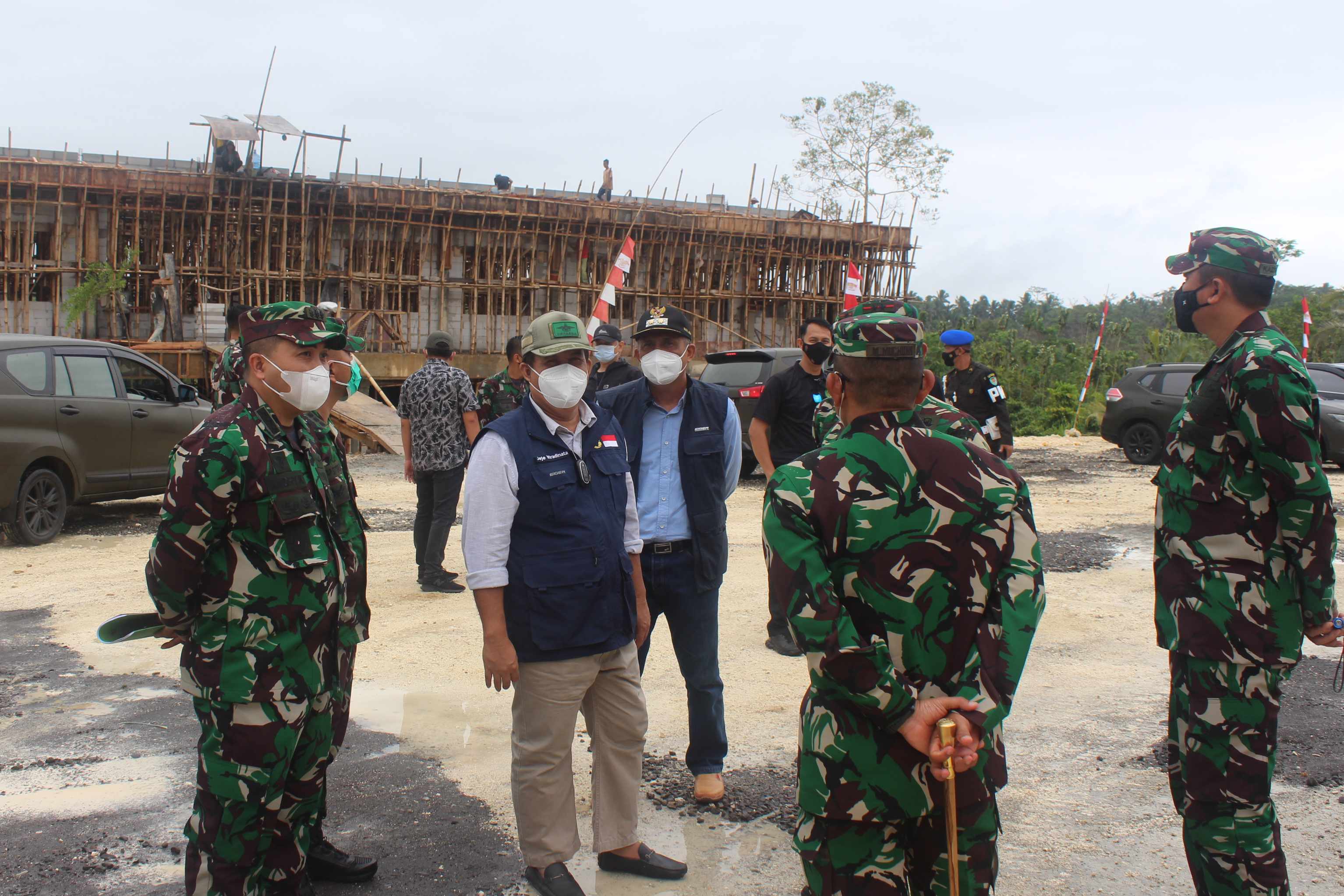 Meninjau Progress Pembangunan Kodim Pangandaran