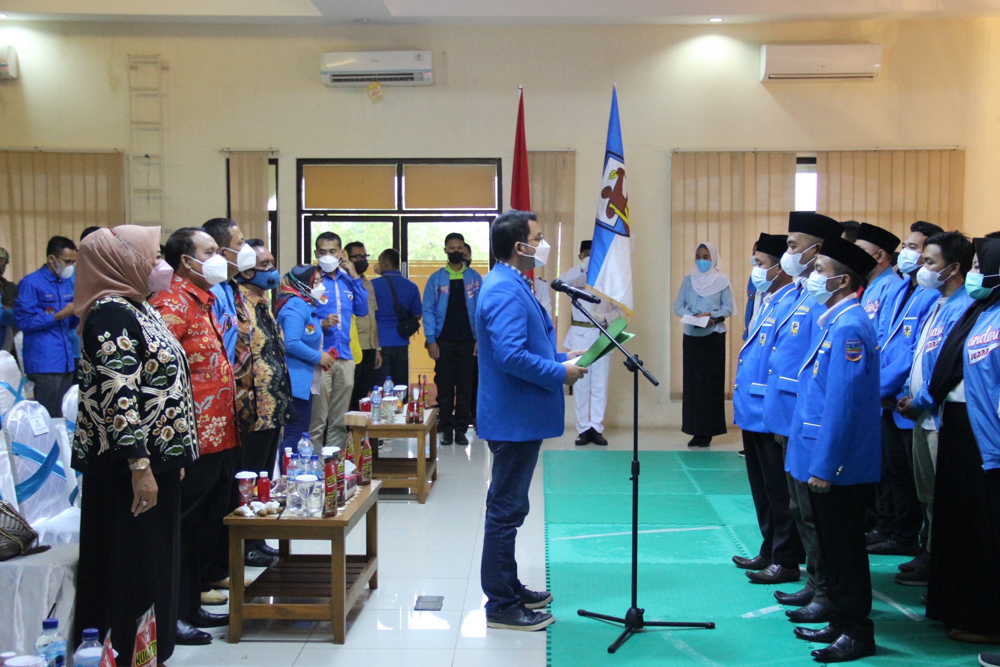 Pelantikan Pengurus DPD KNPI Kabupaten Pangandaran Periode 2021-2024