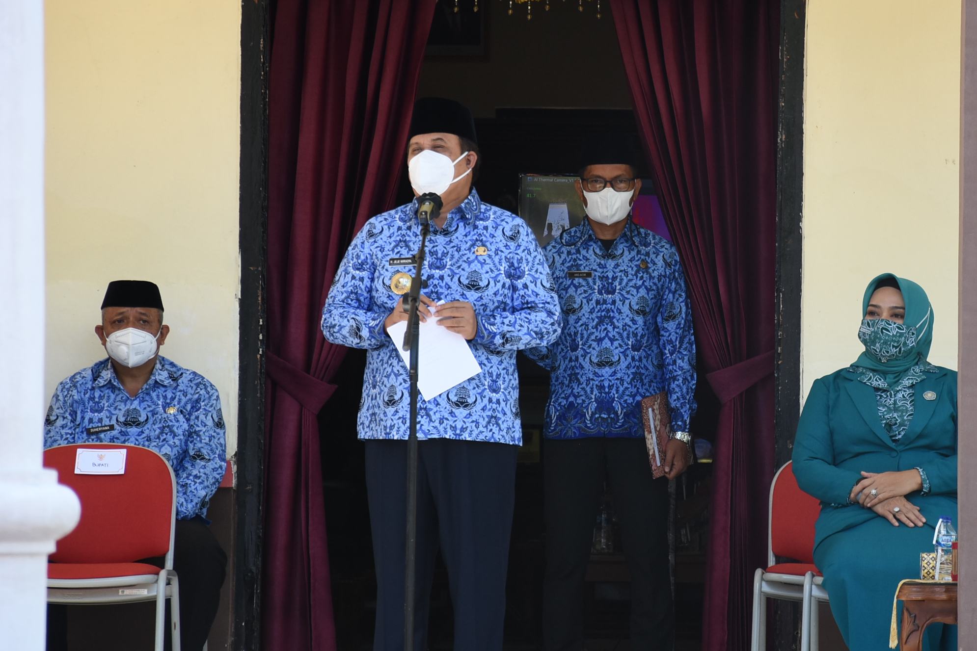 Peringatan HUT Ke-50 Korpri, HUT Ke-76 PGRI, Hari Guru Nasional Tahun 2021 Tingkat Kabupaten Pangandaran