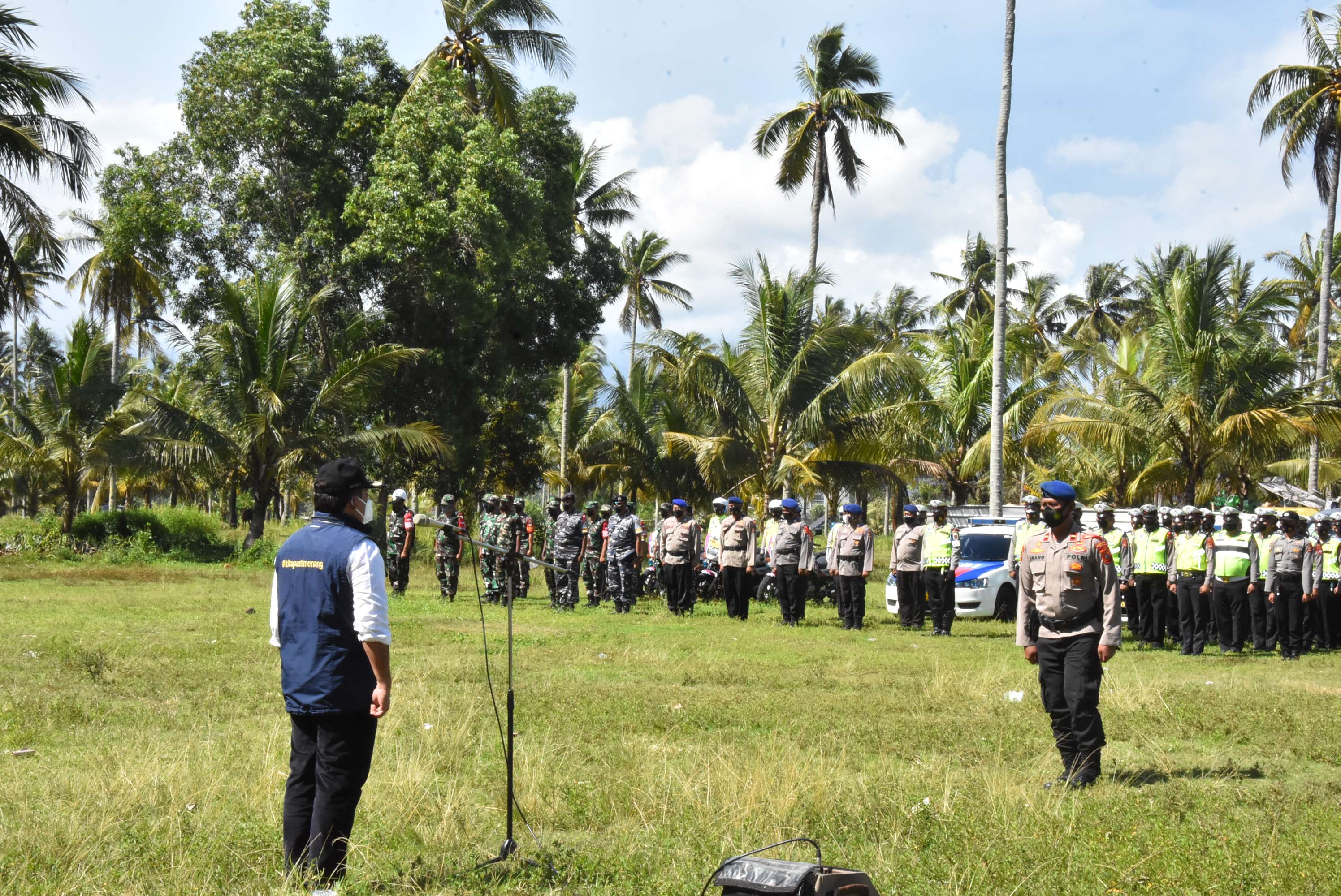 Apel Gelar Pasukan dalam rangka Kesiapan Pengamanan Tahun Baru 2022