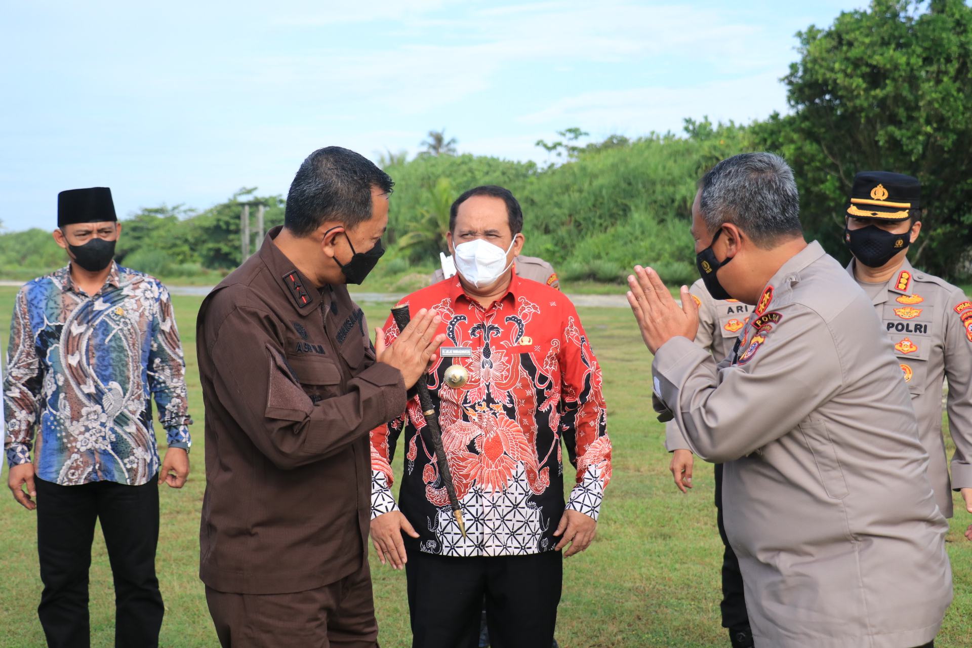 Kunjungan Kerja Kapolda Jawa Barat meninjau lokasi lahan pembangunan Polres Pangandaran