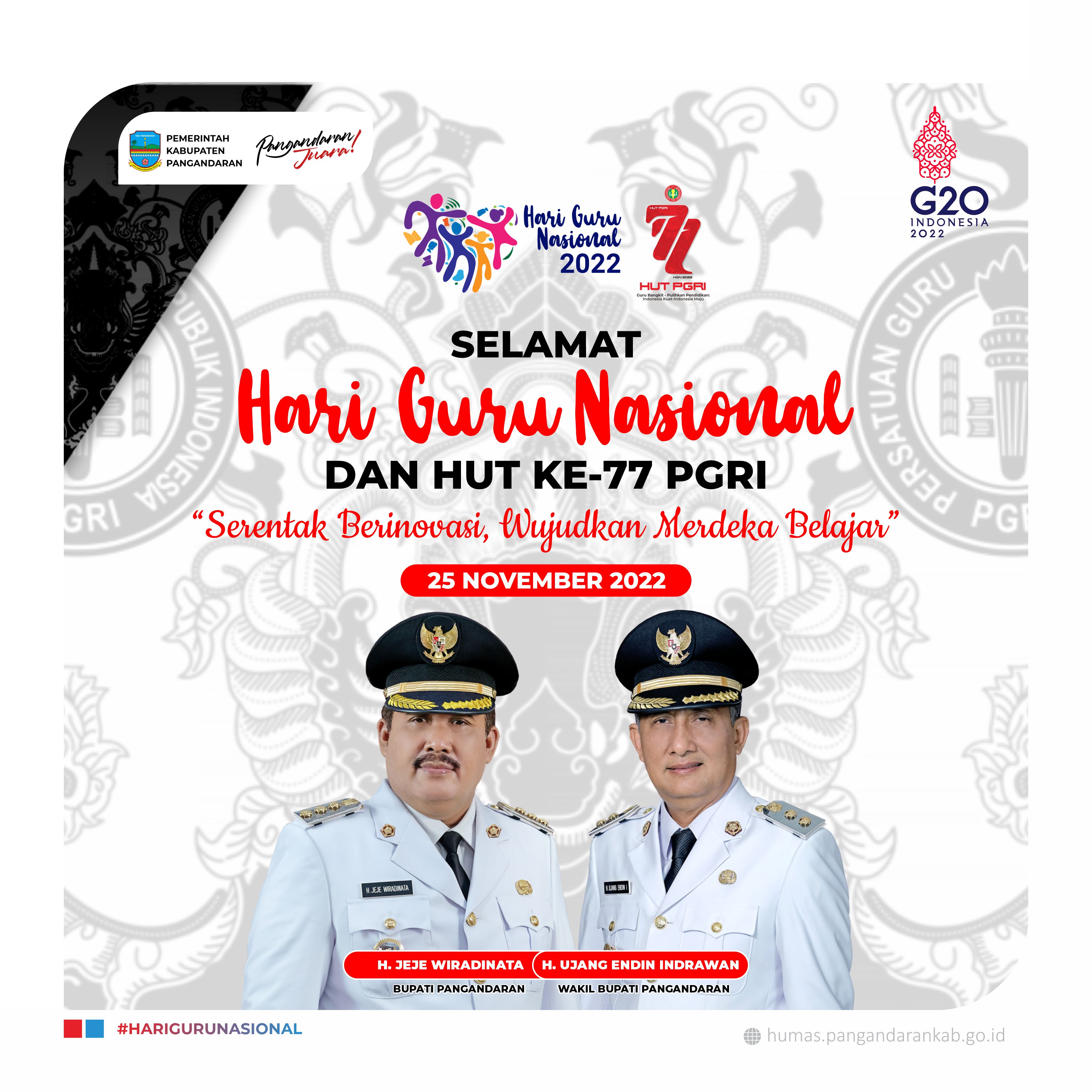 Selamat Hari Guru Nasional 2022 dan HUT Ke-77 PGRI