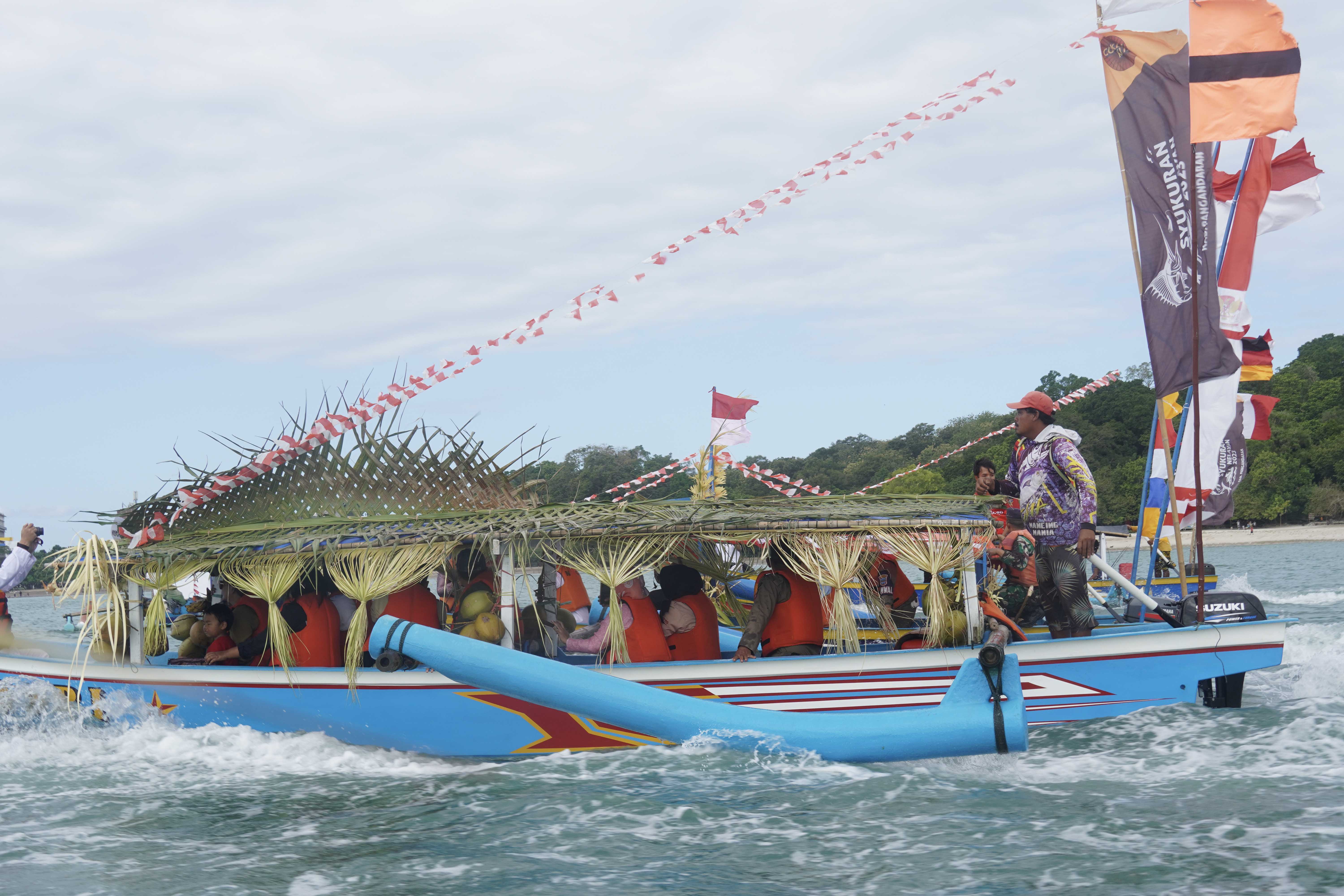 Syukuran Nelayan Tahun 2023 di Pantai Barat Pangandaran