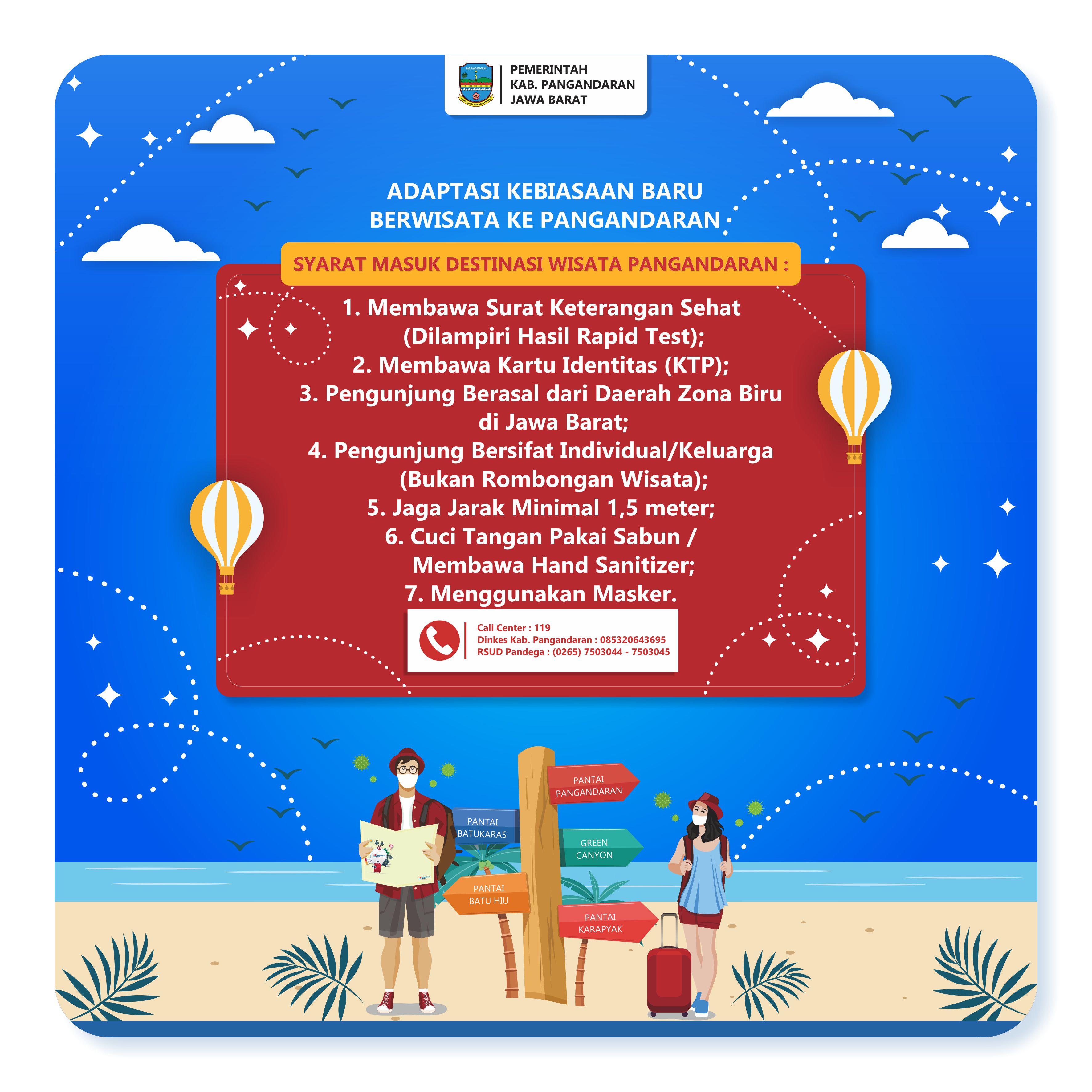 Adaptasi Kebiasaan Baru Berwisata Ke Pangandaran