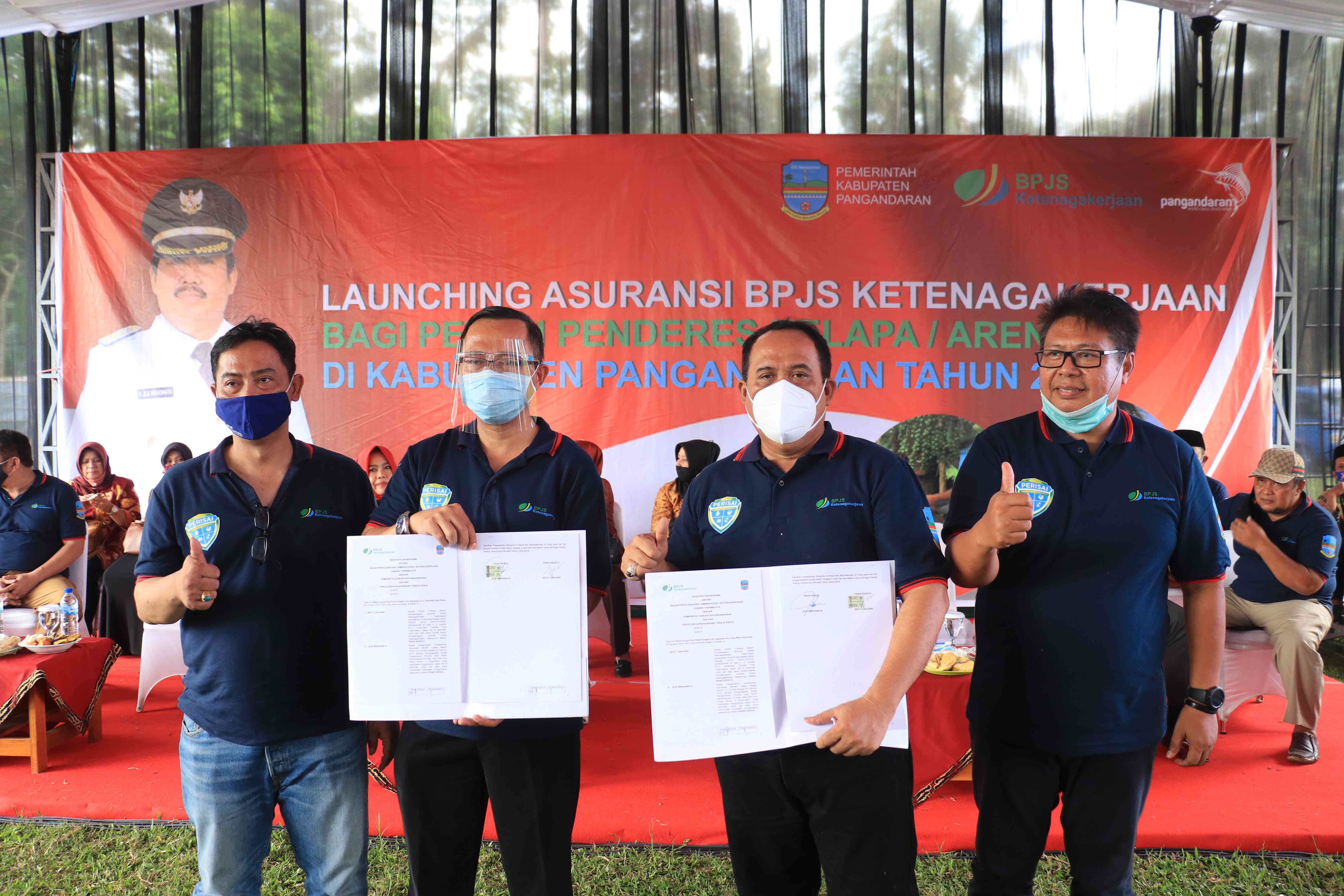 Launching Asuransi BPJS Ketenagakerjaan Bagi Penderes Kelapa Aren