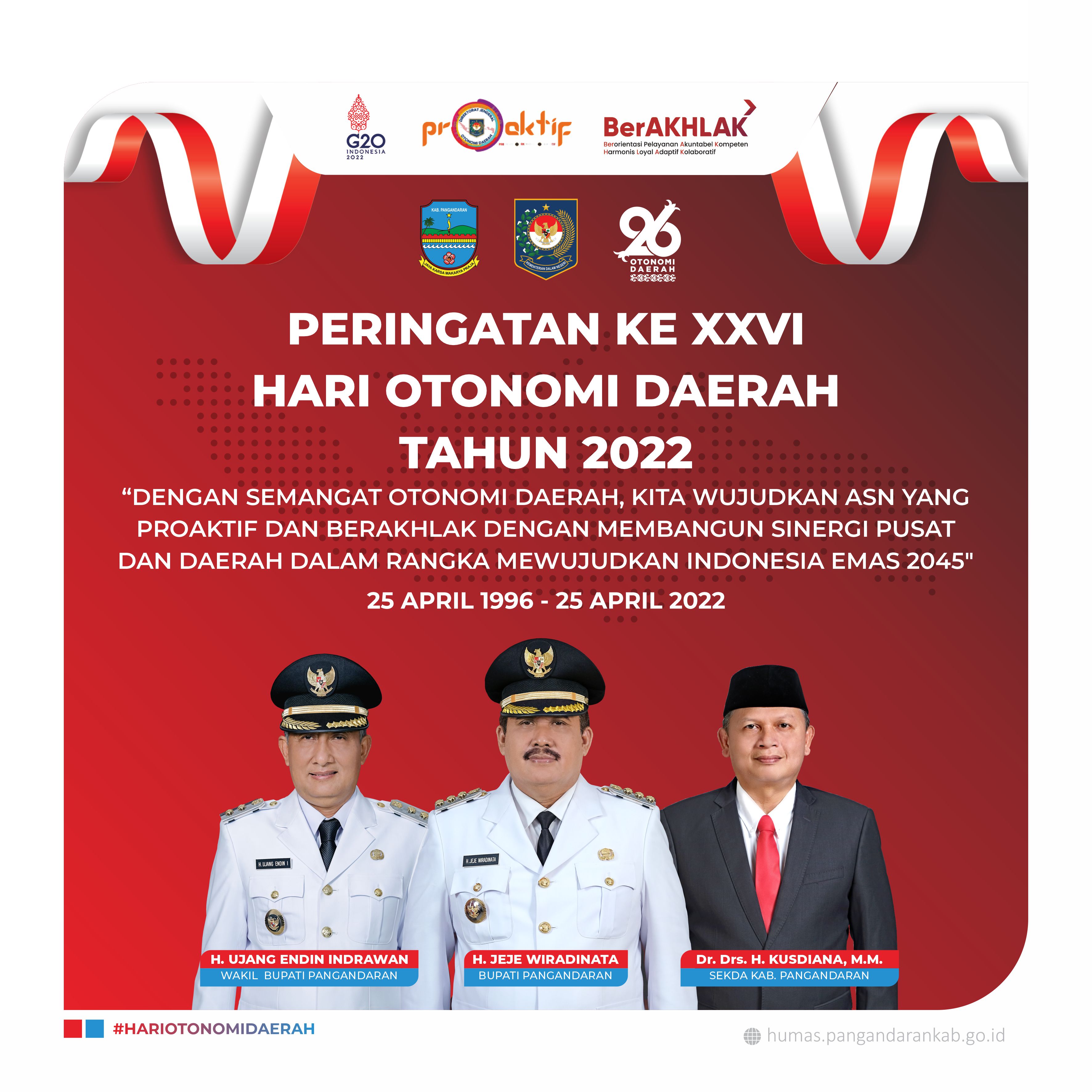 Selamat Hari Otonomi Daerah Ke-26