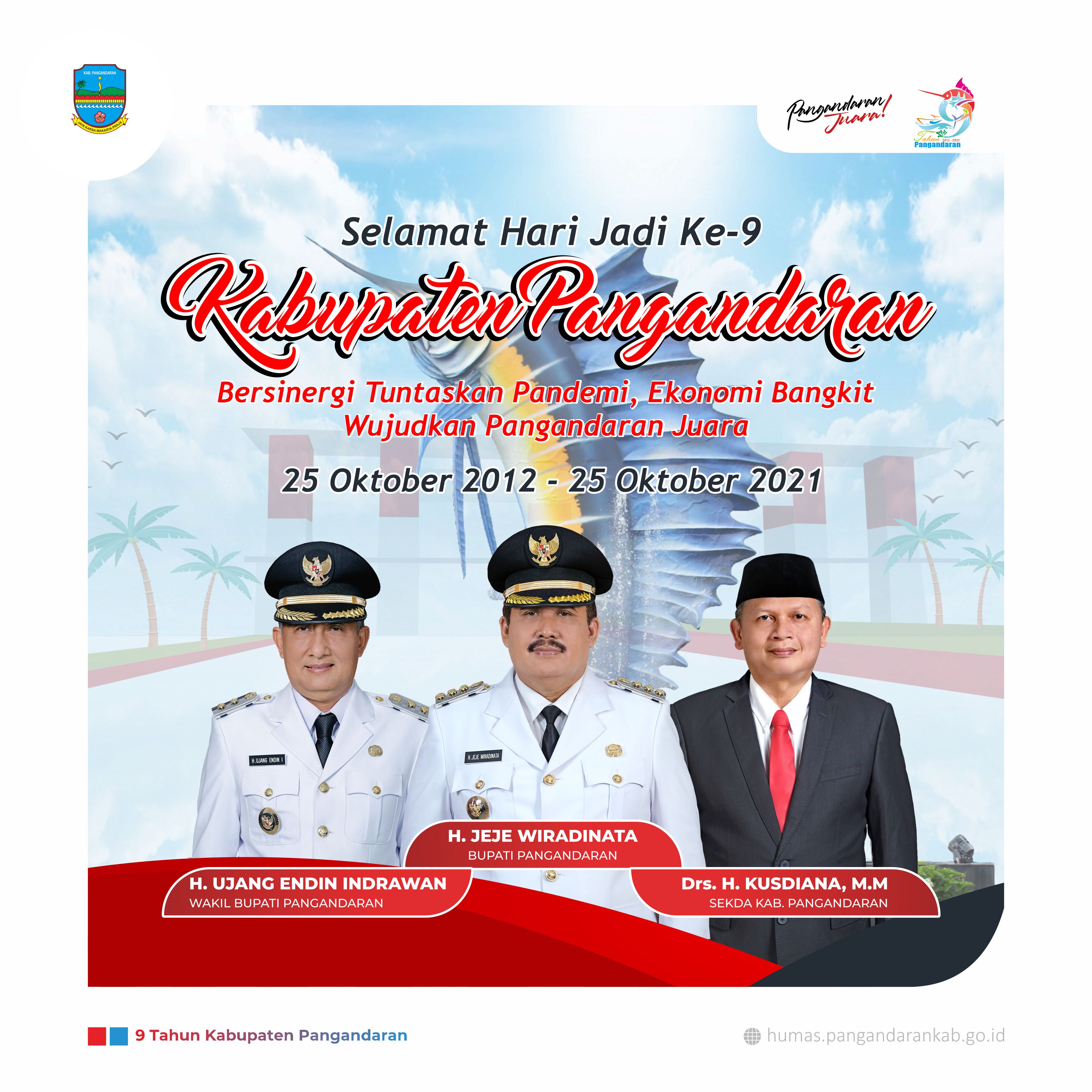 Selamat Hari Jadi Ke-9 Kabupaten Pangandaran