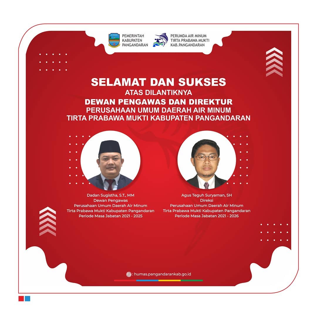 Selamat dan Sukses Pelantikan Air Minum Perumda Tirta Prabawa Mukti