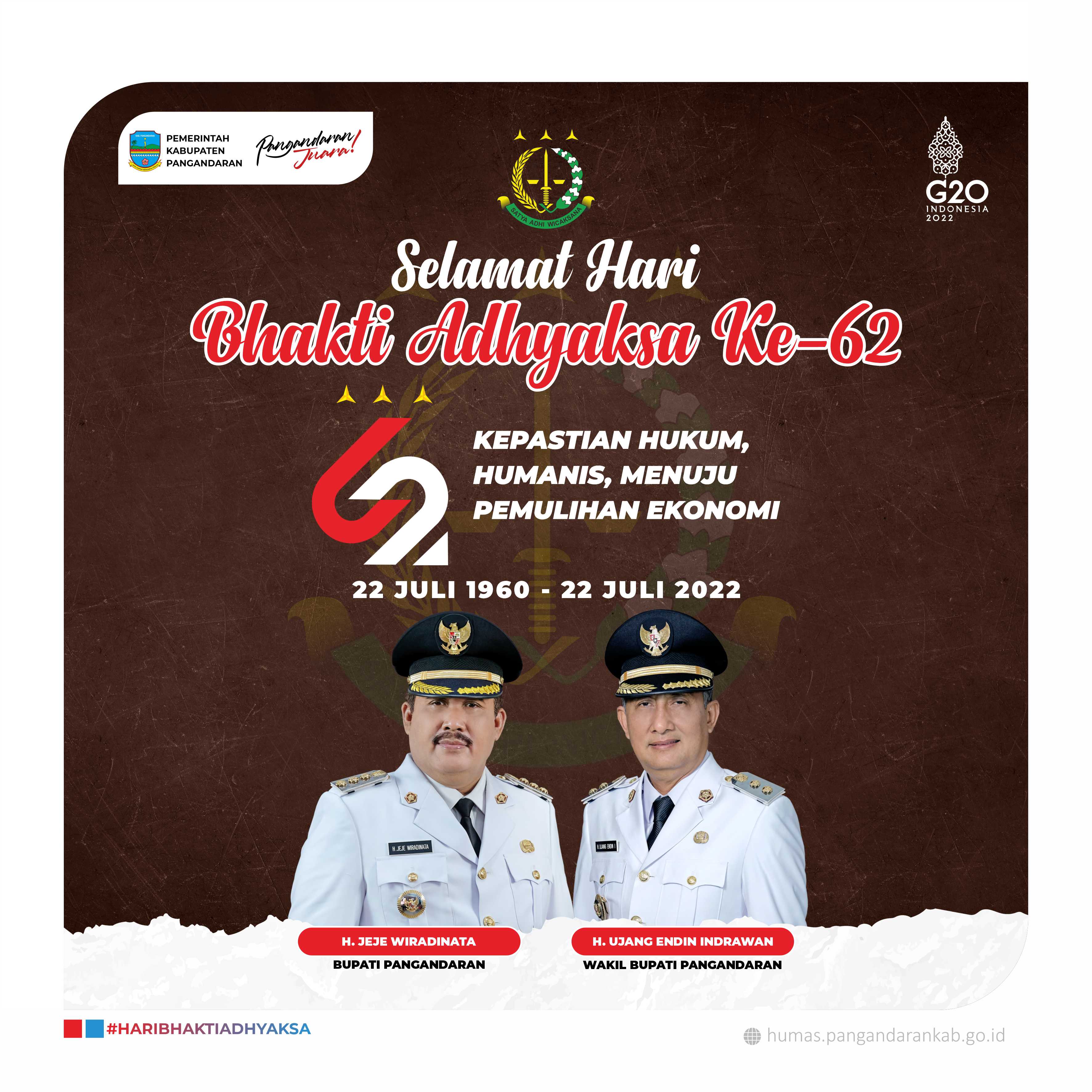 Selamat Hari Bhakti Adhyaksa Ke-62