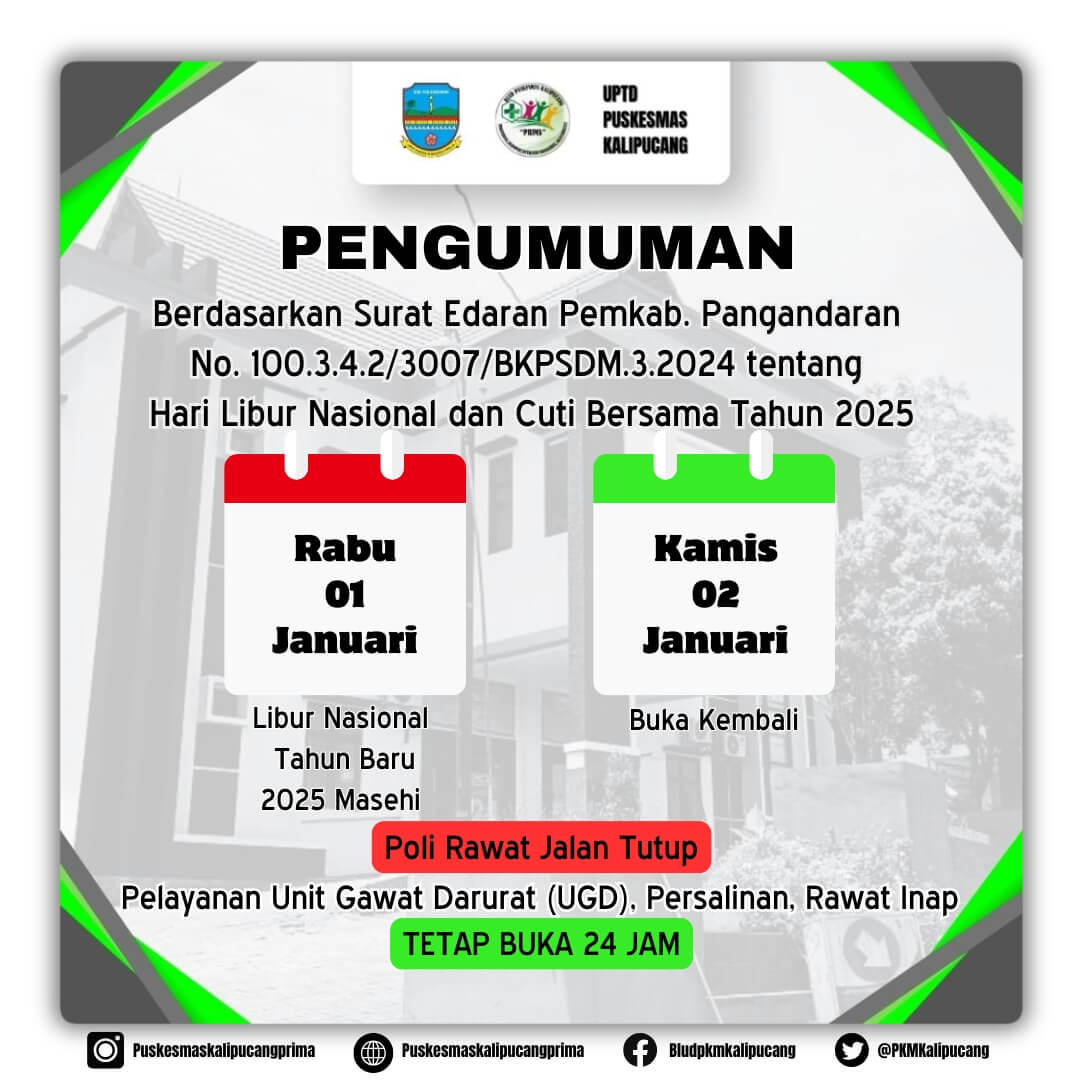 Informasi Hari Libur Tahun Baru 1 Januari 2025