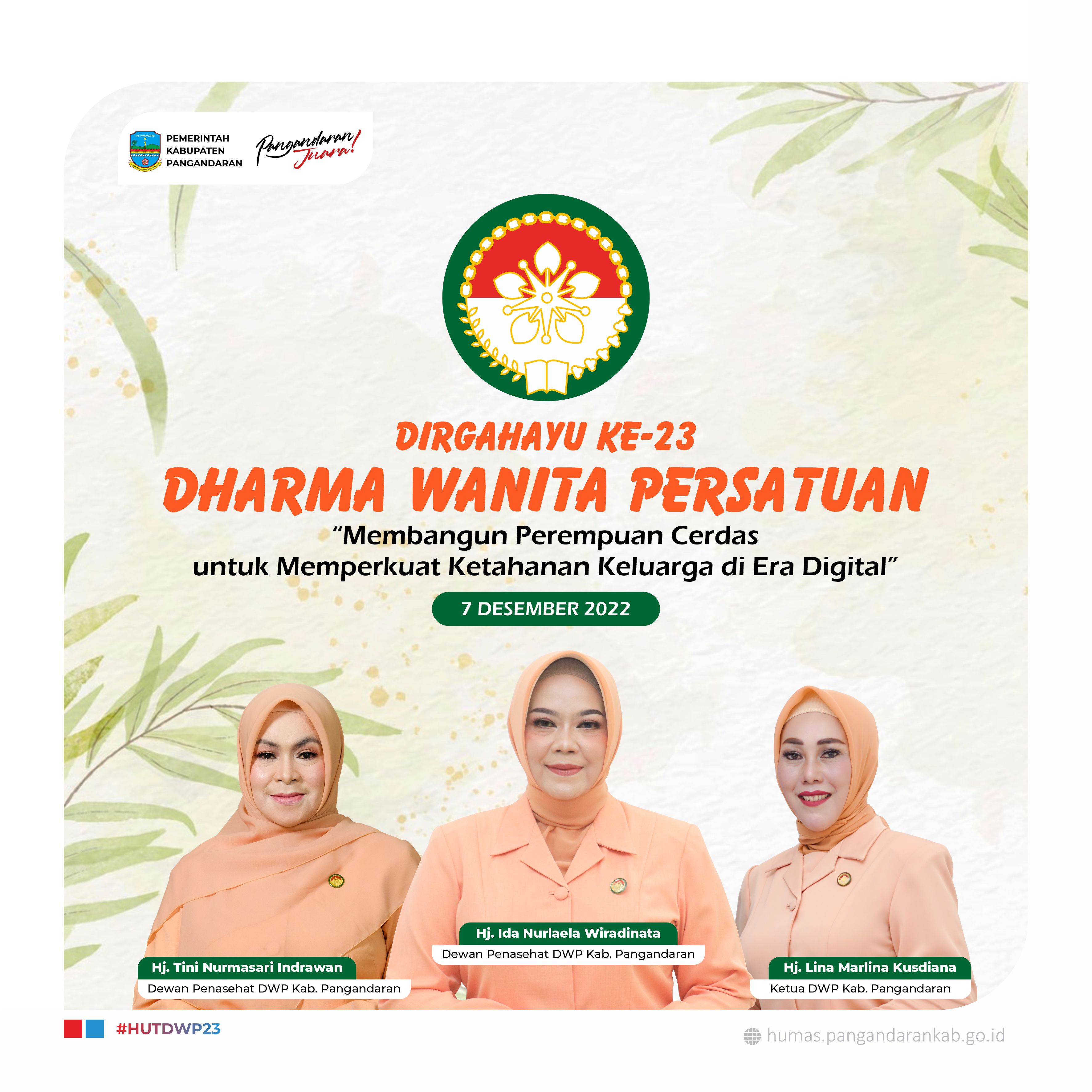 Dirgahayu KE-23 Dharma Wanita Persatuan