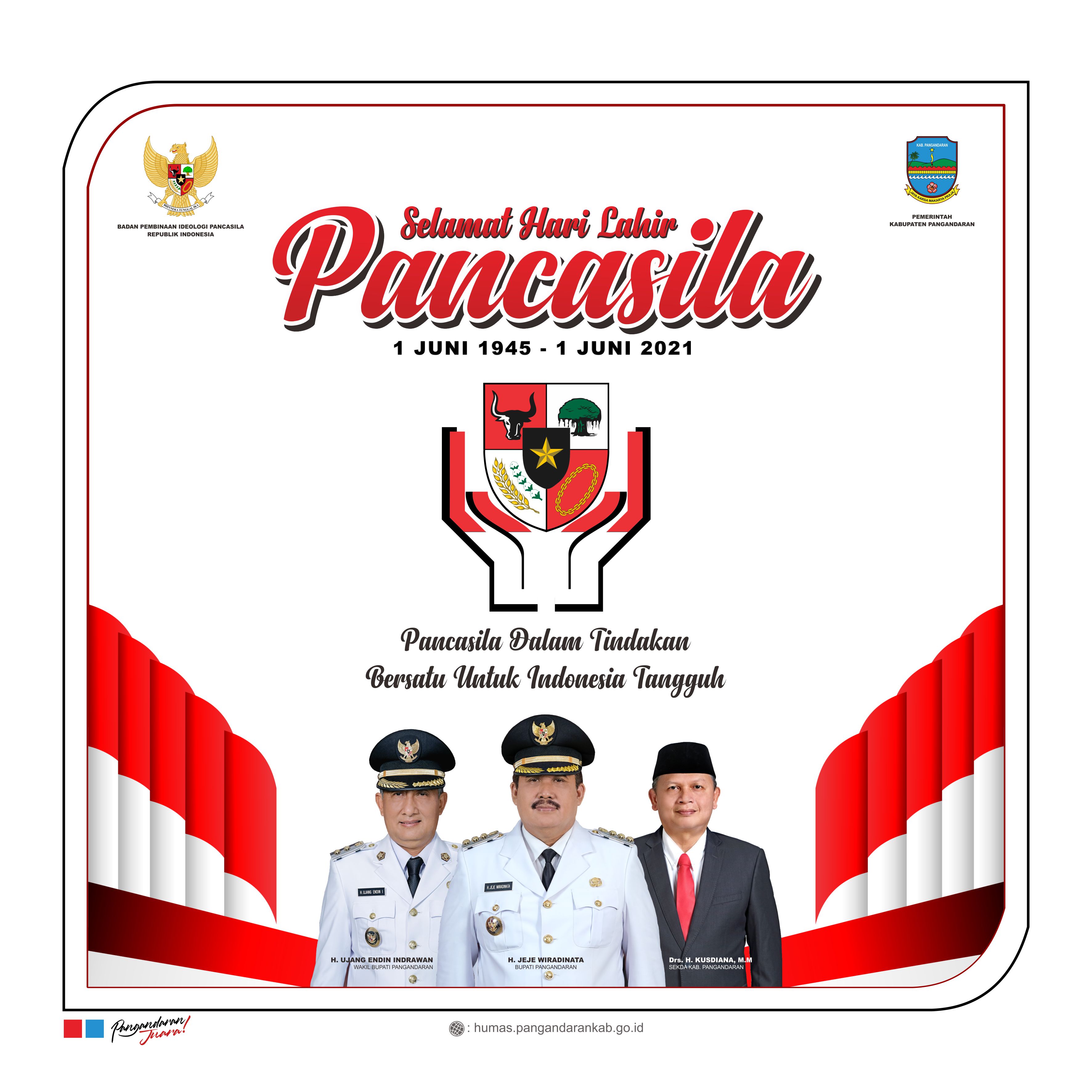Selamat Hari Lahir Pancasila Tahun 2021