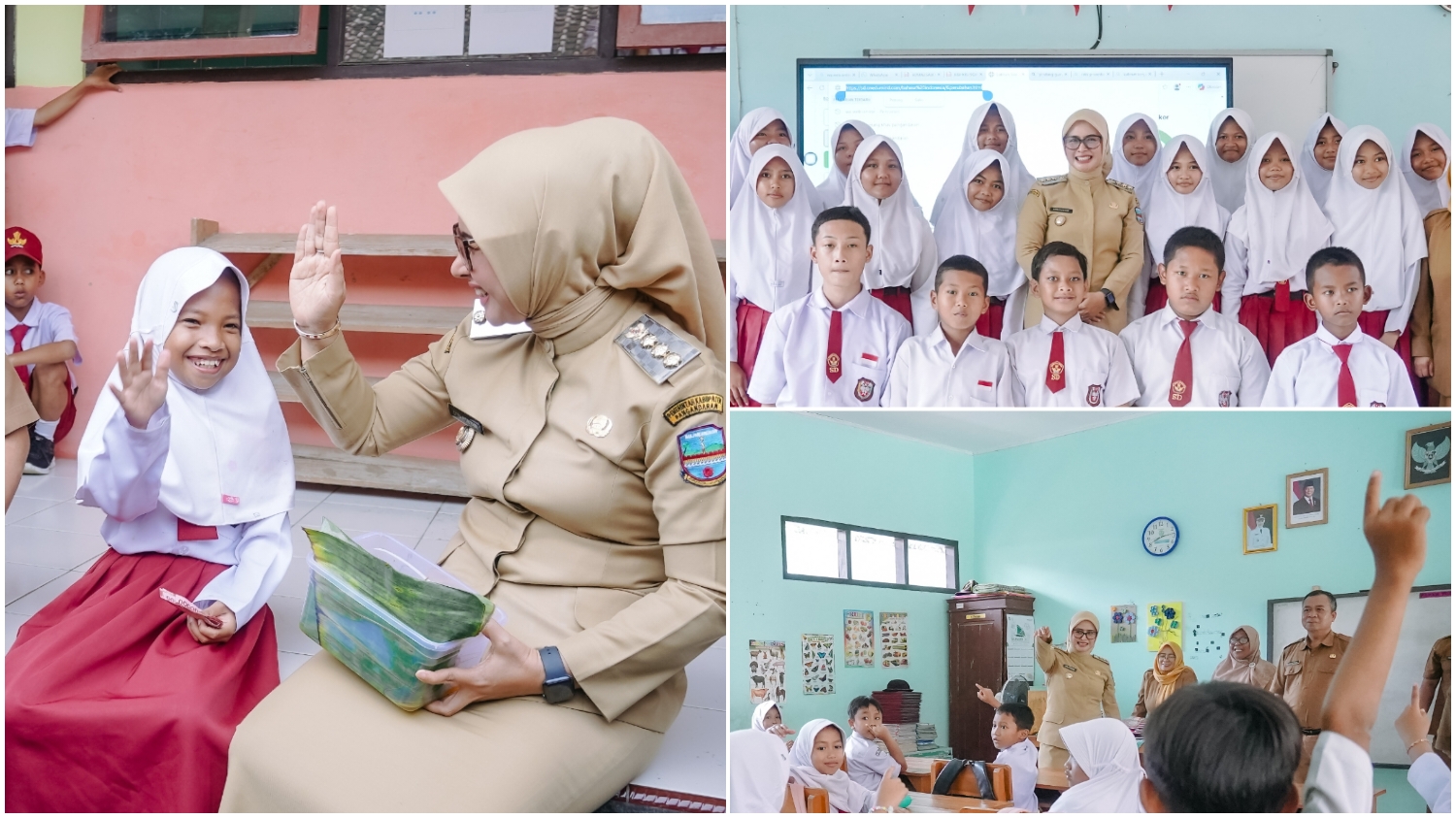 Datangi Langsung Sekolahnya, Bupati Pangandaran Bangga Lihat Aksi Siswi SD Ini