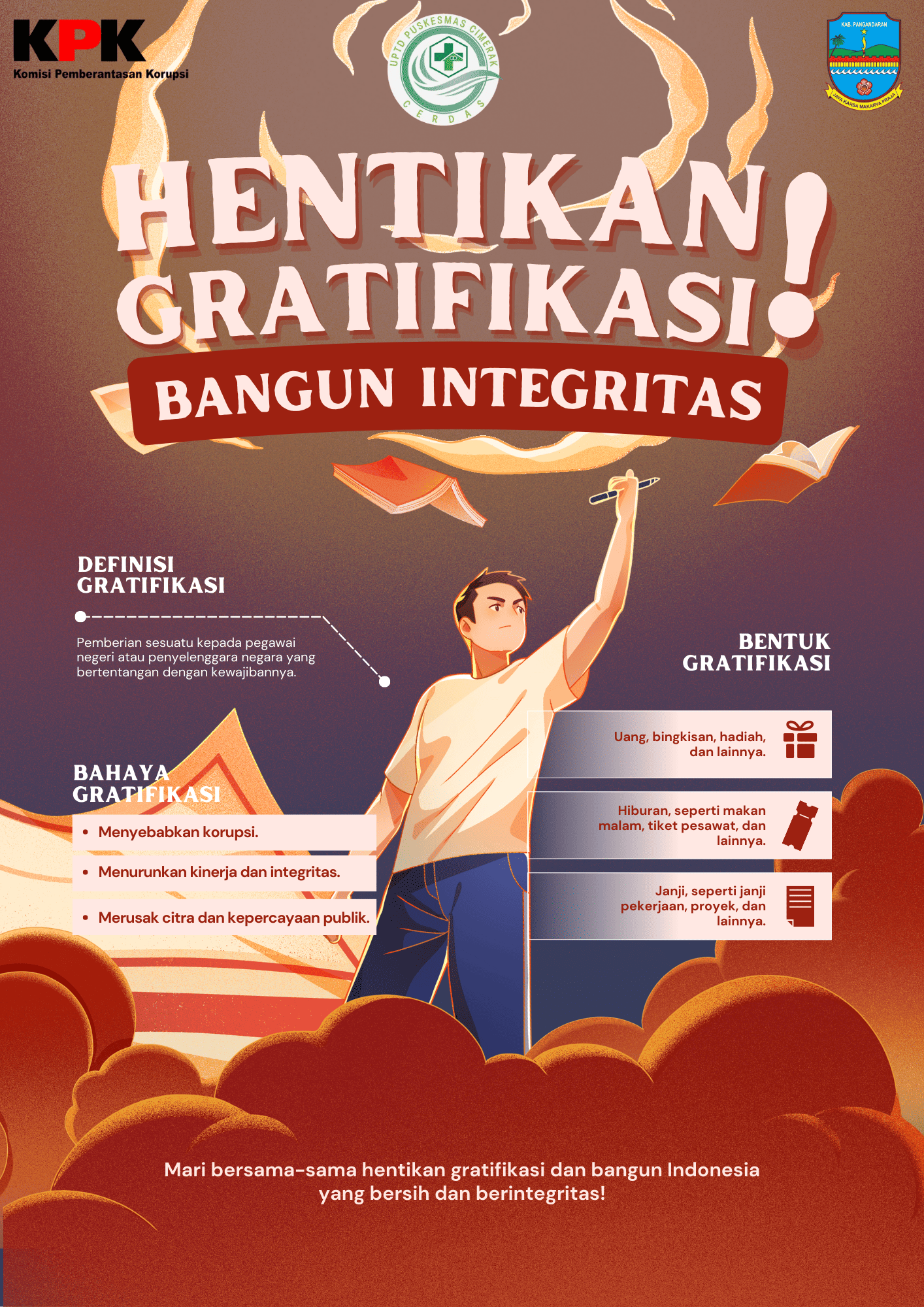 "UPTD Puskesmas Cimerak Ajak Masyarakat Hentikan Gratifikasi dan Bangun Integritas!"