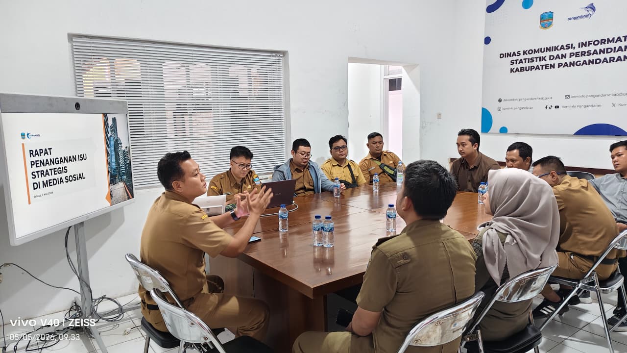 Diskominfo Pangandaran Tindak Lanjuti Aspirasi Warga di Medsos, OPD Bahas Kritik dan Saran Publik