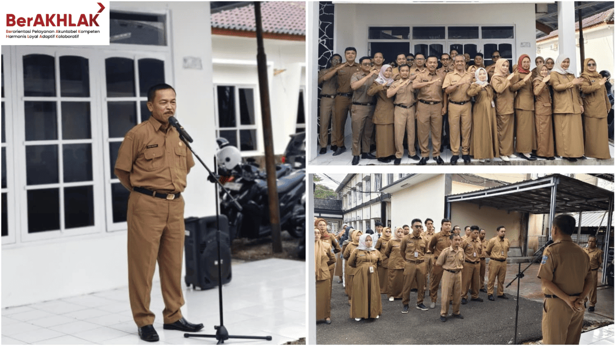 Staf Ahli Bupati Tekankan Nilai ASN BerAKHLAK dalam Apel Pagi Diskominfo Pangandaran