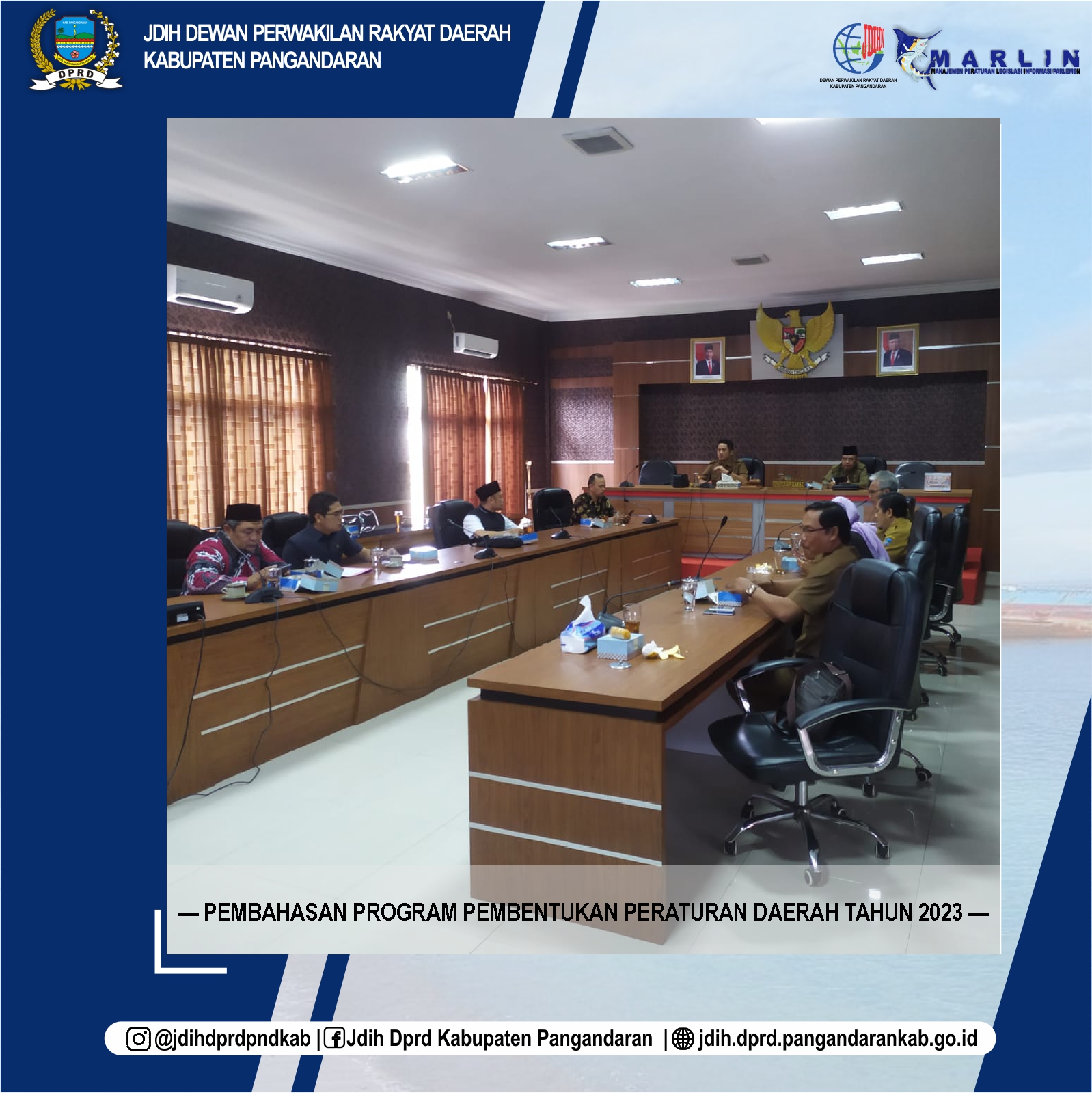 BAPEMPERDA DPRD KABUPATEN PANGANDARAN MENGGELAR RAPAT PEMBAHASAN PROGRAM PEMBENTUKAN PERATURAN DAERAH TAHUN 2023