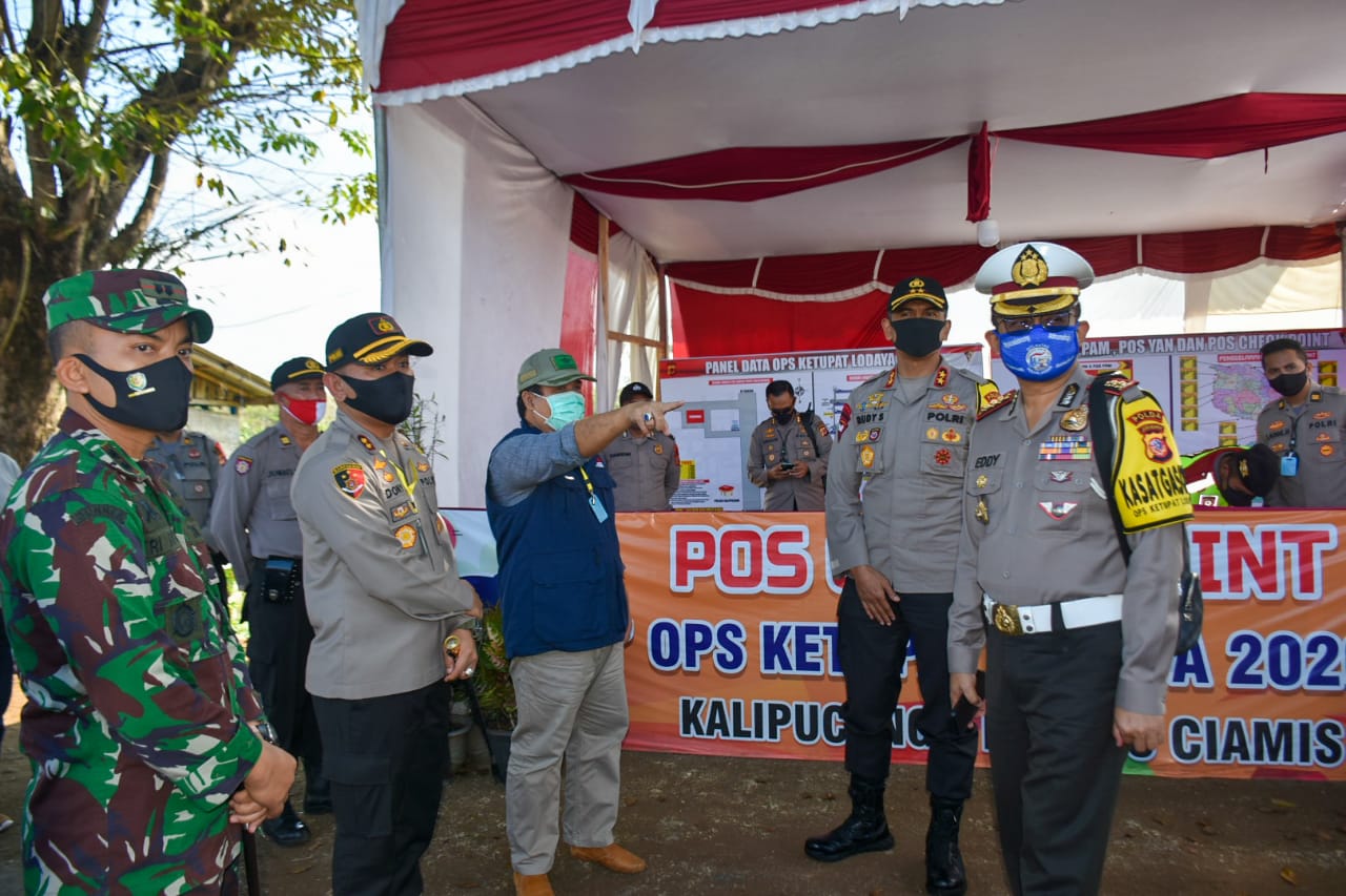 Kapolda Jabar Apresiasi Penanganan Covid 19 di Kabupaten Pangandaran