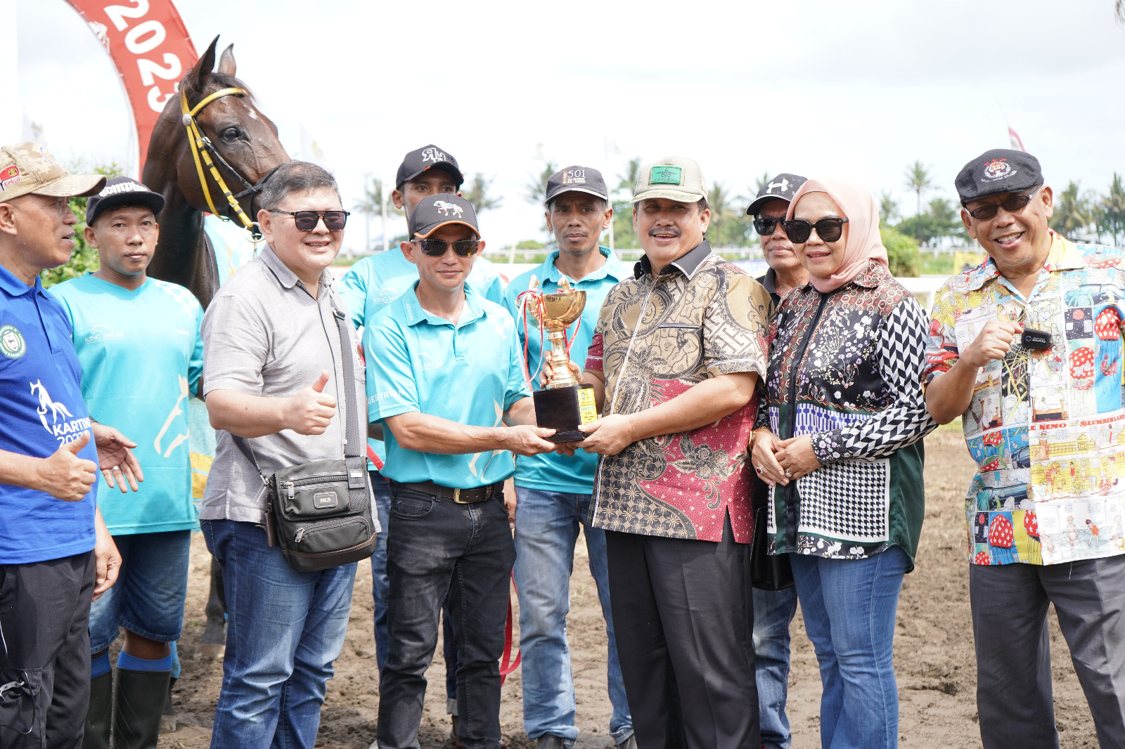 BUPATI TINJAU KEJUARAAN PACUAN KUDA BUPATI PANGANDARAN CUP 2023