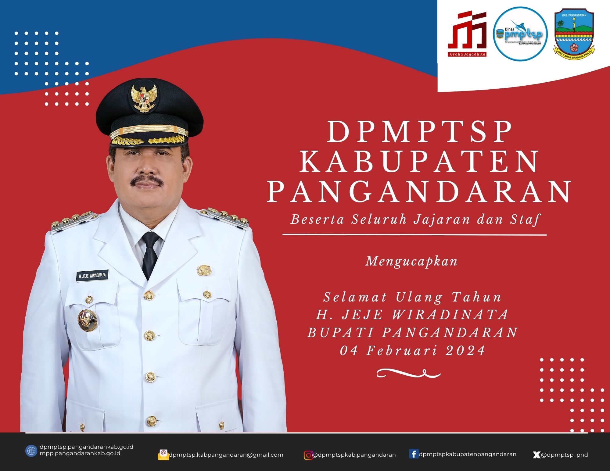Selamat Ulang Tahun, Bapak Bupati Pangandaran