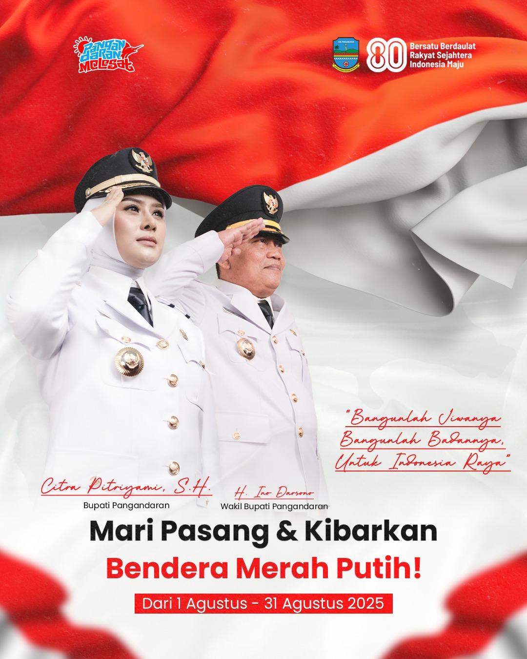 SURAT EDARAN BUPATI TENTANG PARTISIPASI HUT RI KE-80