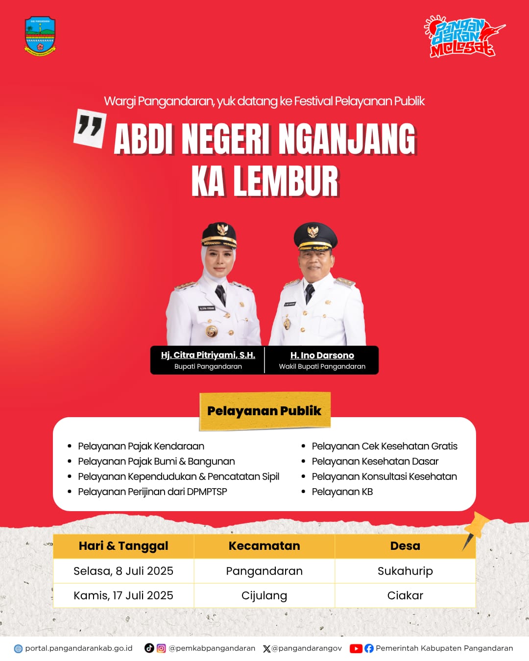 Festival Pelayanan Publik Pangandaran hadir lagi!